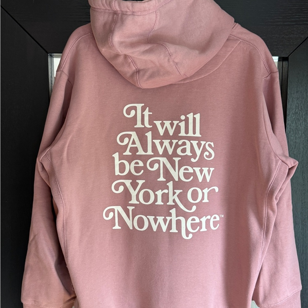 New York or nowhere pink hoodie